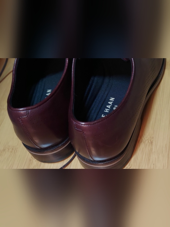COLE HAAN GRAND ØS C33472 WASHINGTON GRAND LASER MENS CORDOVAN OXFORDS SIZE 10 M main image 7